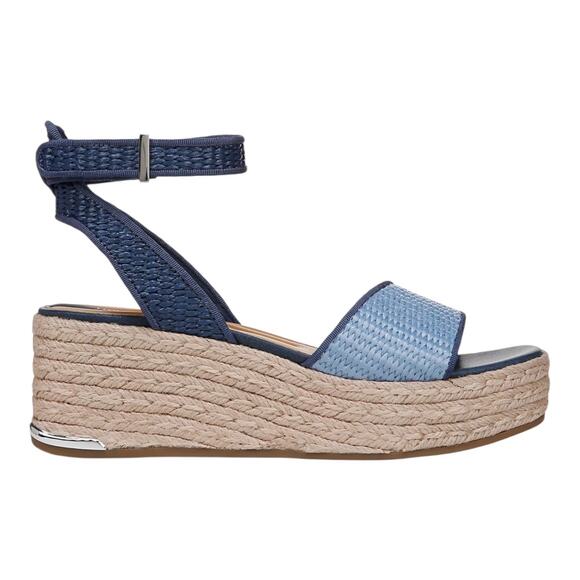 Franco Sarto Women’s’ Tiffany Espadrille Platform Sandals Blue Size 9 1/2 - Picture 2 of 4